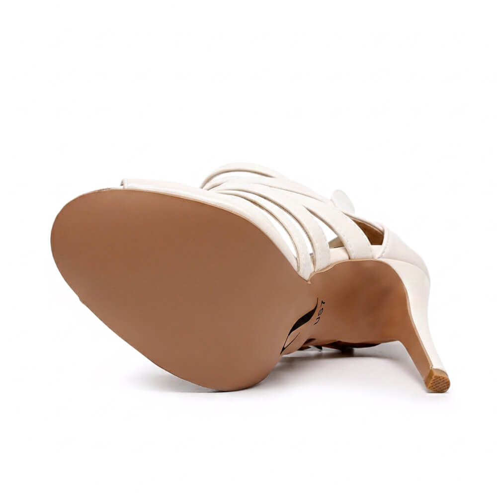 Rene - Cuir verni végan ivoire - Semelle de ville