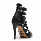 Rene - Black Vegan Leather - Street Sole