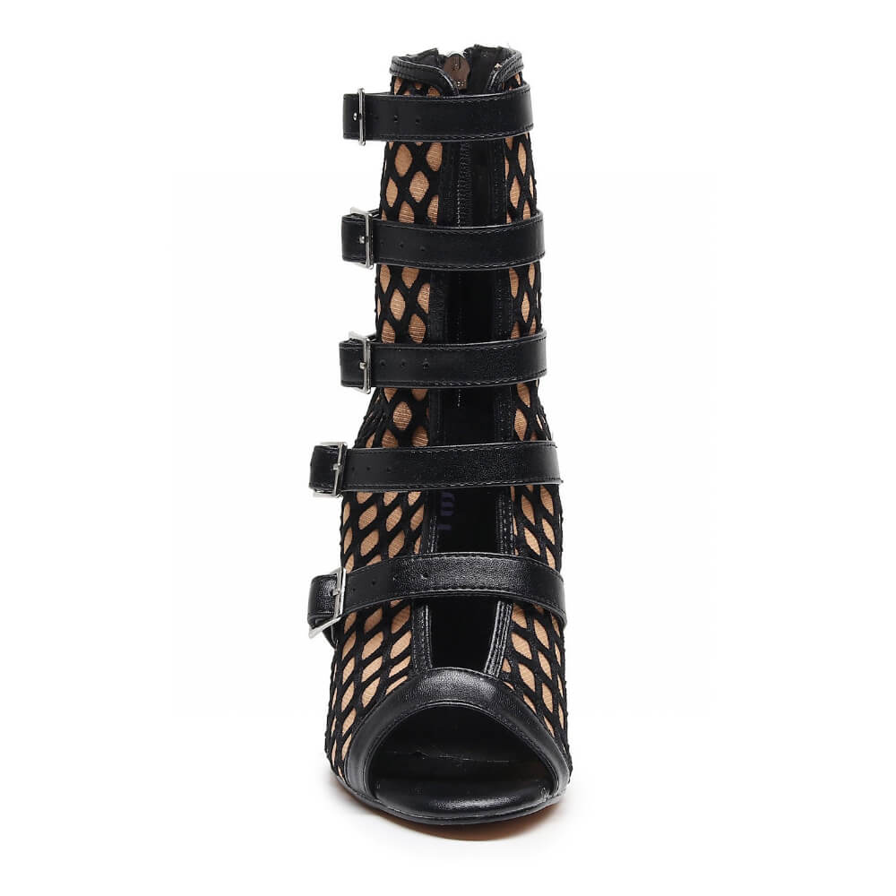 Riley - Black With Nude - Street Sole