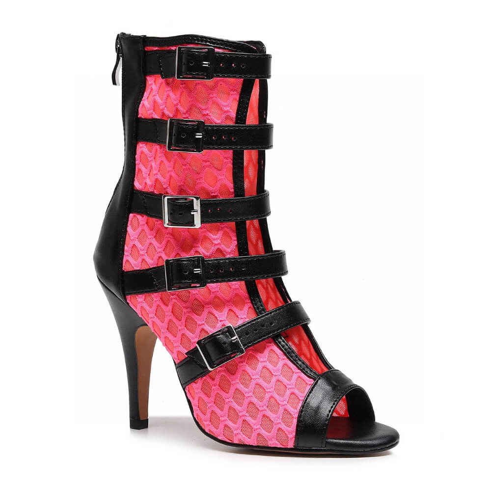 Riley - Black with Hot Pink - Street Sole