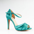 Safa - Satin turquoise - Semelle Street