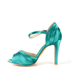 Safa - Satin turquoise - Semelle Street