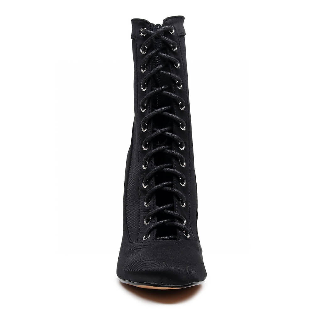 Savashjay Black Lycra Suede Sole Dance Floor Only Burju Shoes