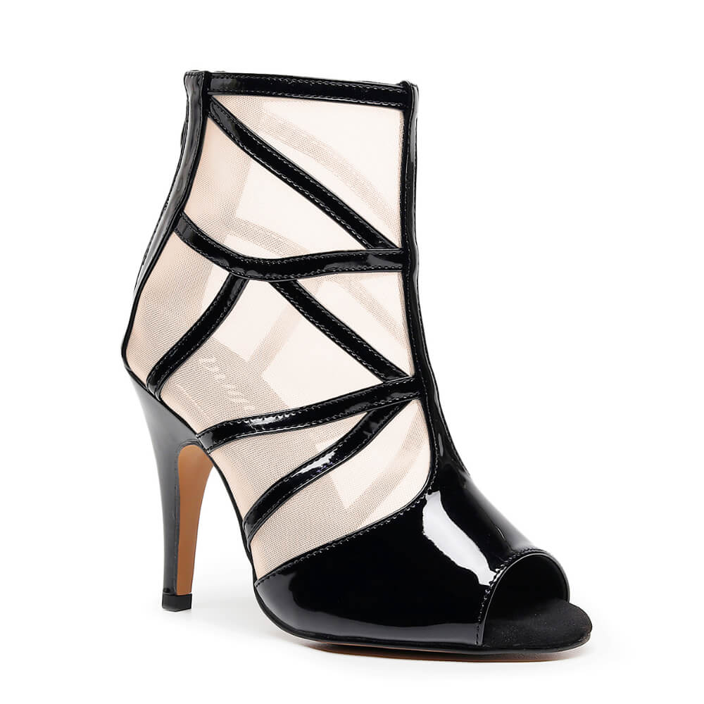 Seven - Black Vegan Patent  - Street Sole