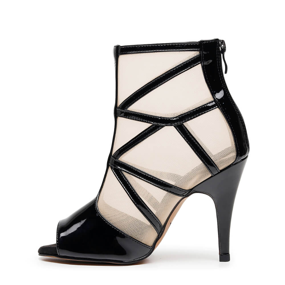 Seven - Black Vegan Patent  - Street Sole