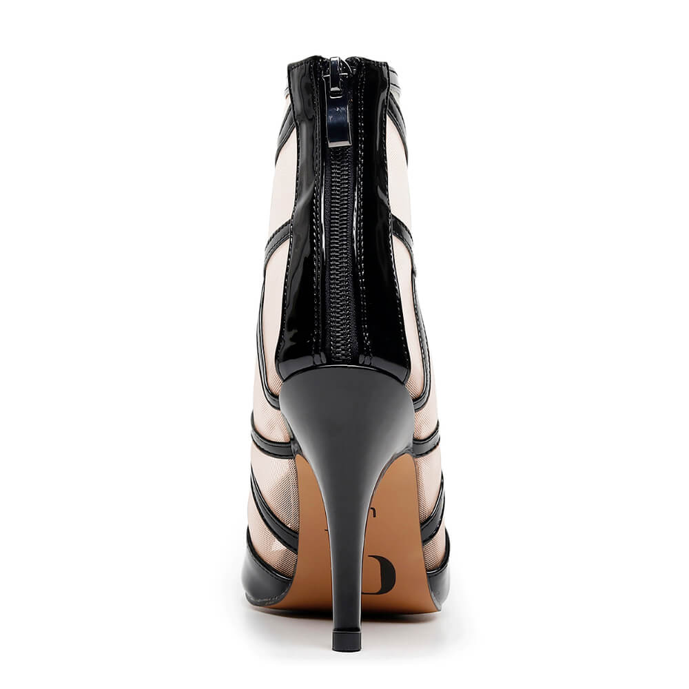 Seven - Black Vegan Patent  - Street Sole