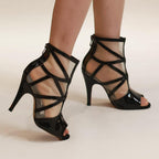 Seven - Black Vegan Patent  - Street Sole