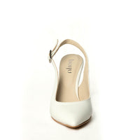 Sevil  - Cream White Vegan Leather