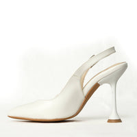 Sevil  - Cream White Vegan Leather