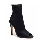 Shabina - Black Lycra - Suede Sole - Dance Floor Only