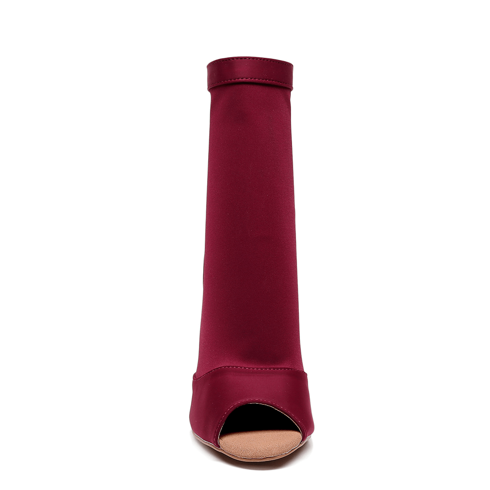 Shabina - Burgundy - Suede Sole
