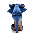 Sharlie - Navy Satin - Street Sole