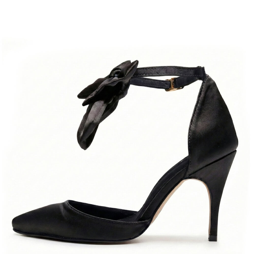 Sharlie - Satin noir - Semelle Street