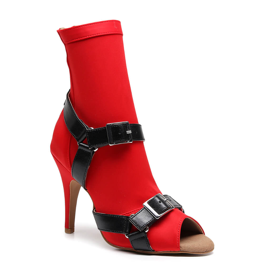Sharness - Red Lycra with Black Matte - Street Sole