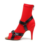 Sharness - Red Lycra with Black Matte - Street Sole