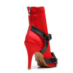 Sharness - Red Lycra with Black Matte - Street Sole