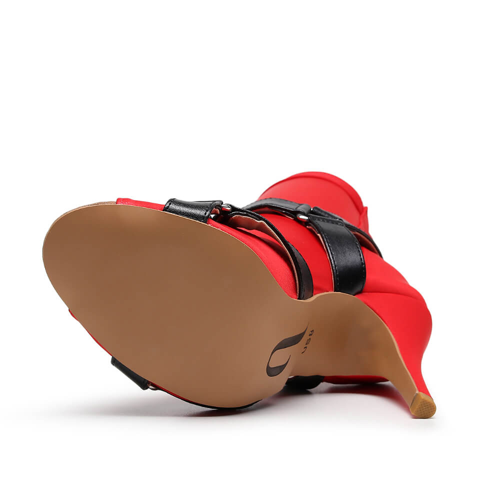 Sharness - Red Lycra with Black Matte - Street Sole