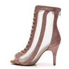 Sierra - Champagne Glitter - Suede Sole