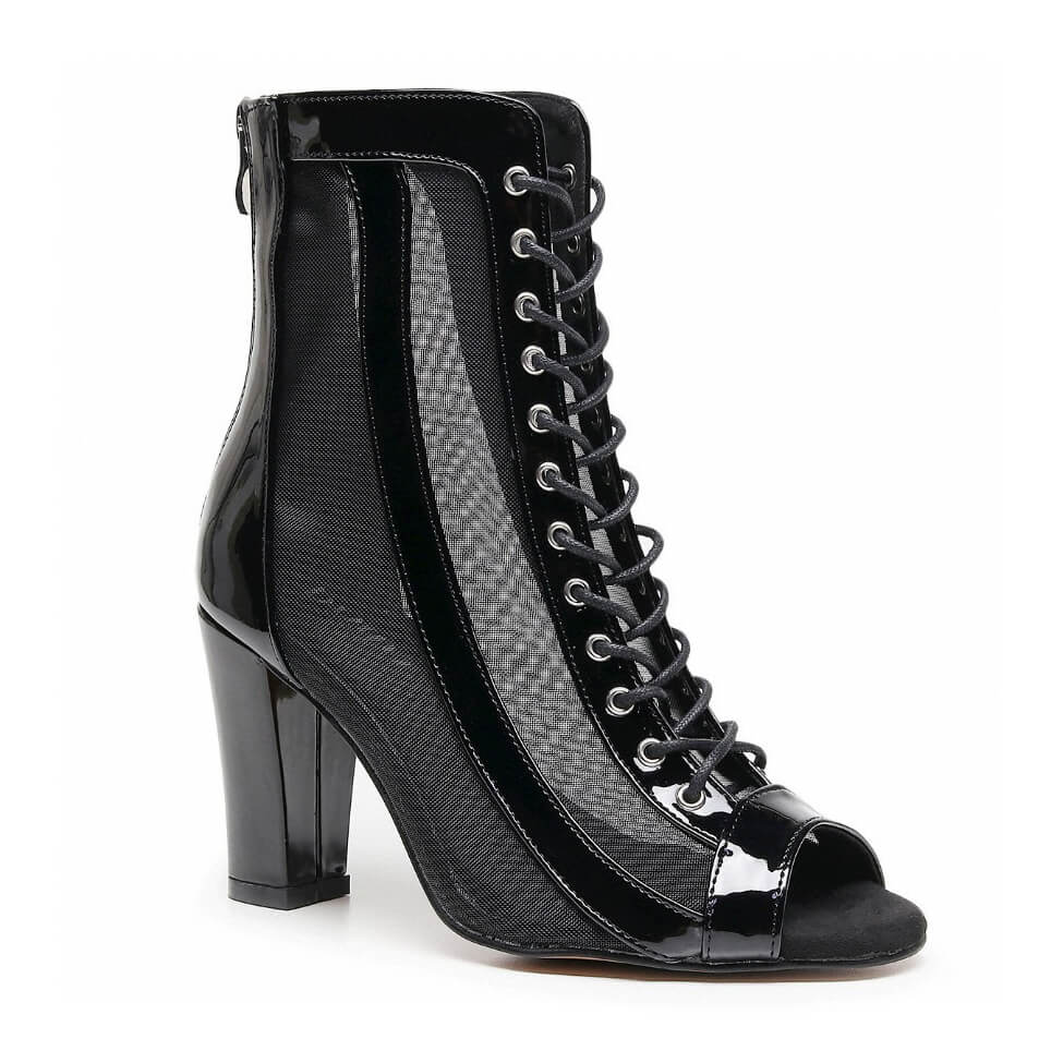 Sierra Wide Fit - Noir verni végan - Semelle Street