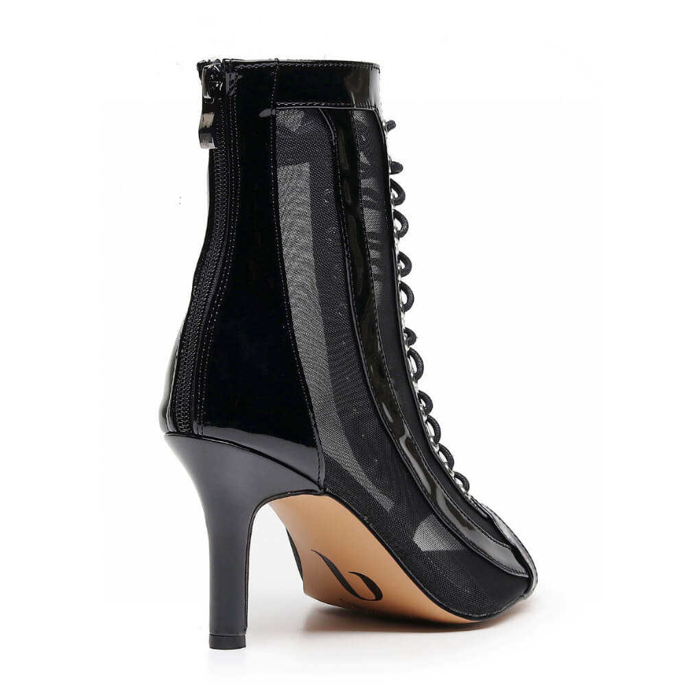Sierra Wide Fit - Noir verni végan - Semelle Street
