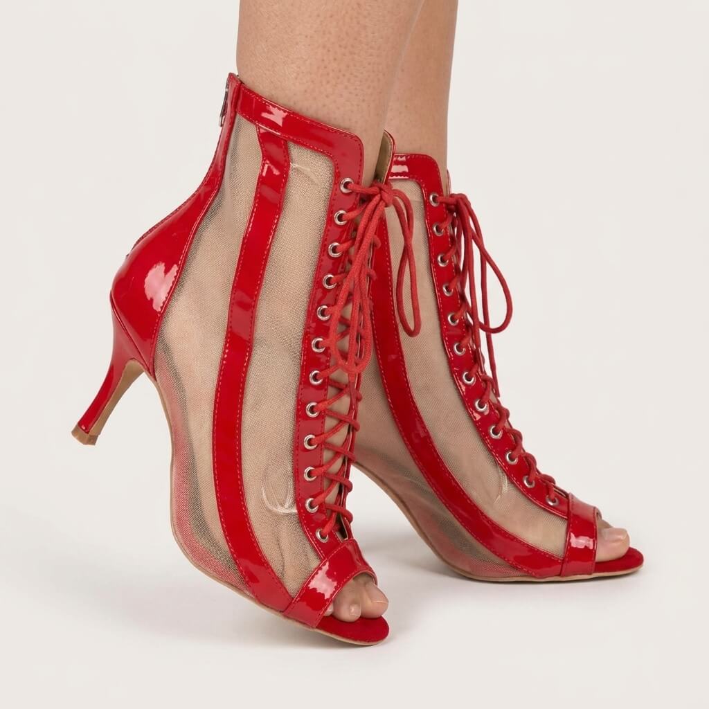 Sierra - Red Vegan Patent - Street Sole