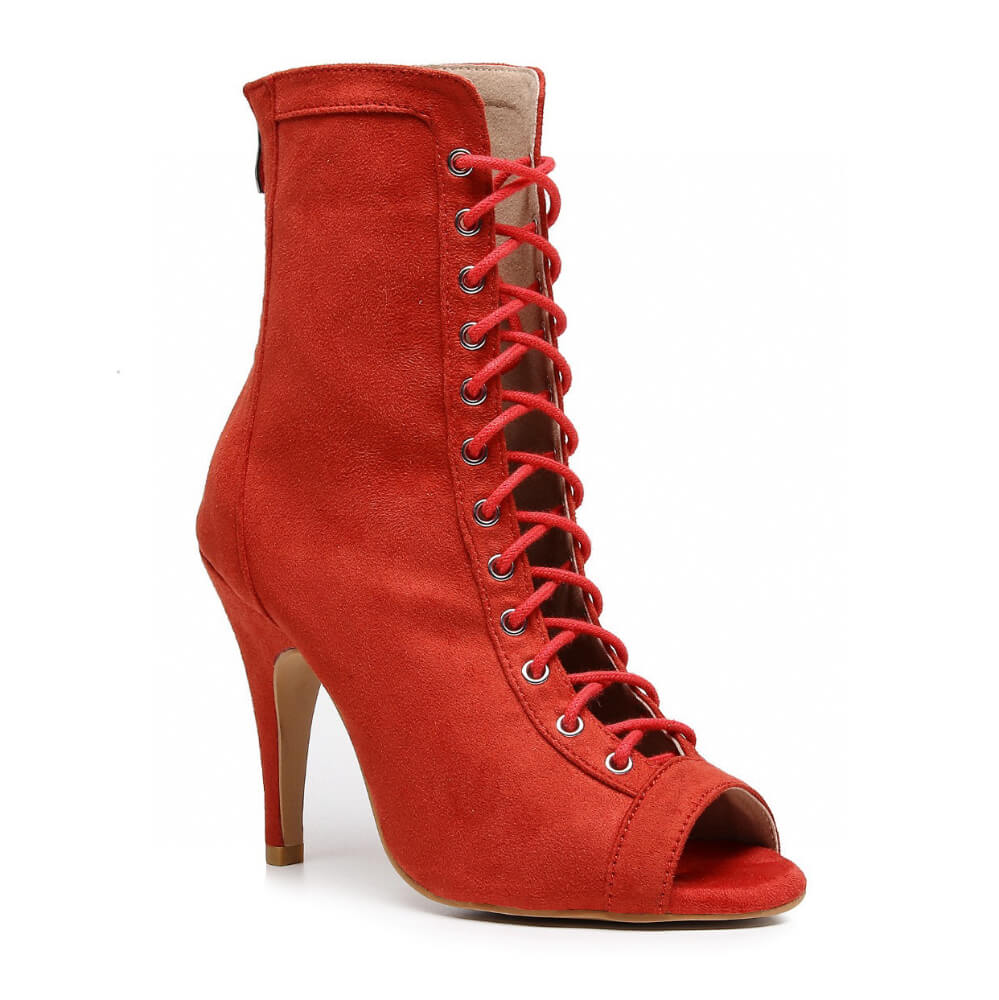 Lace up ankle shops boots stiletto