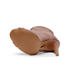 Sierralynn - Blush Vegan Suede - Suede Sole (Dance Floor Only)