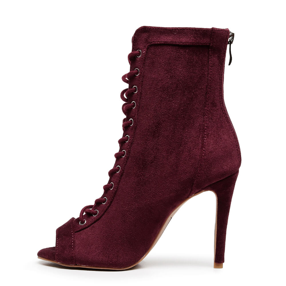 Sierralynn - Eggplant Vegan Suede - Street Sole