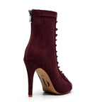 Sierralynn - Eggplant Vegan Suede - Suede Sole (Dance Floor Only)