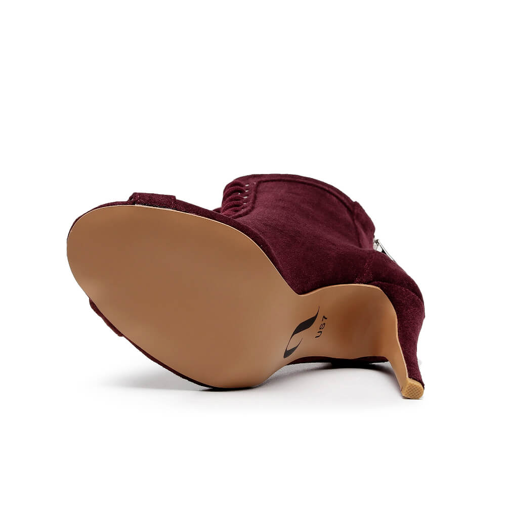 Sierralynn - Eggplant Vegan Suede - Street Sole