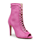 Sierralynn - Magenta Vegan Suede - Suede Sole (Dance Floor Only)