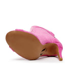 Sierralynn - Magenta Vegan Suede - Suede Sole (Dance Floor Only)