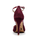 Silana - Burgundy Suede and Patent - Street Sole