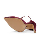 Silana - Burgundy Suede and Patent - Street Sole