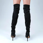 Skye Size Inclusive - Black Lycra - Street Sole - Thigh Variant One