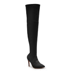 Skye Size Inclusive - Black Lycra - Street Sole - Thigh Variant Two