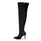 Skye Size Inclusive - Black Lycra - Street Sole - Thigh Variant Three