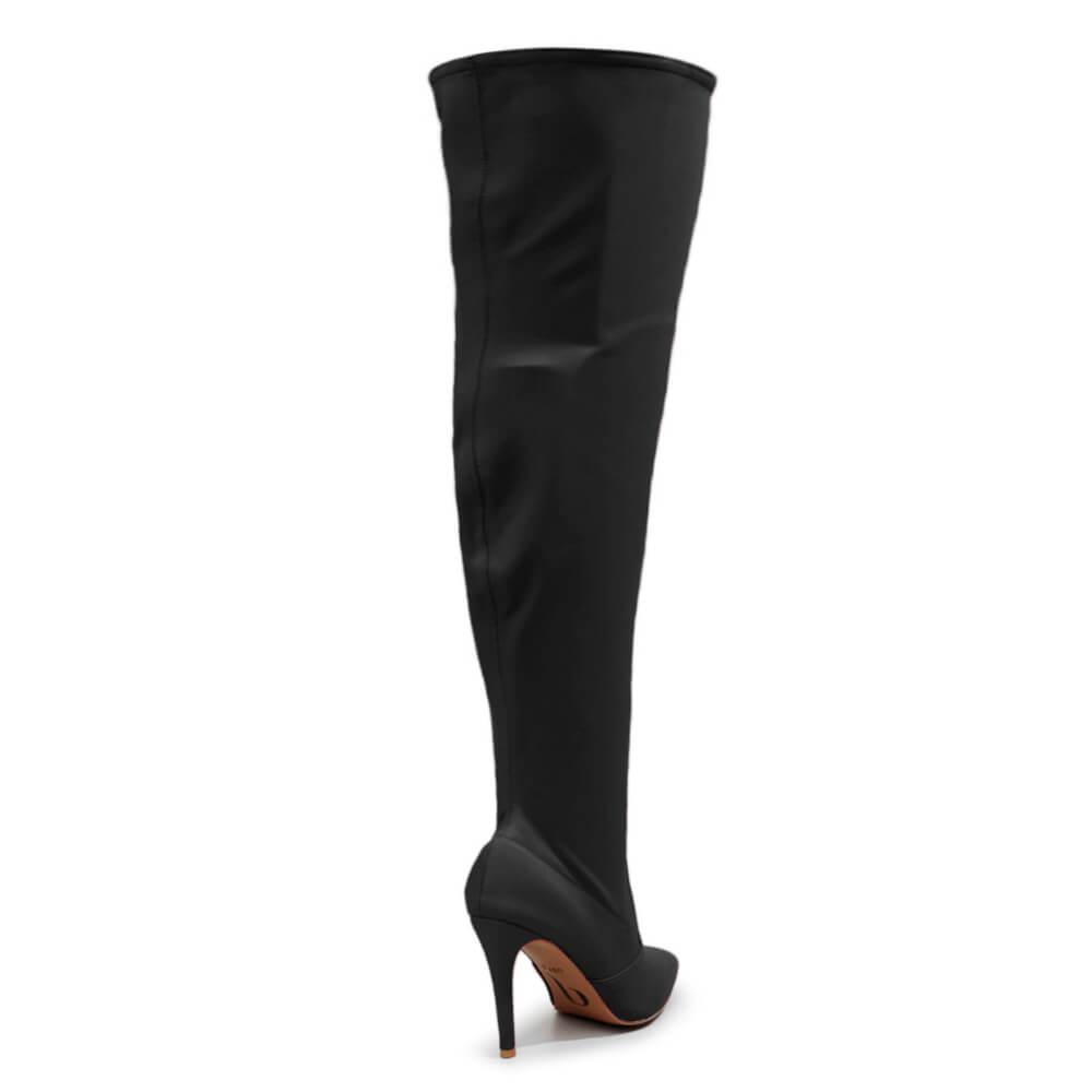 Skye Size Inclusive - Black Lycra - Street Sole - Thigh Variant Five