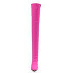 Skye Size Inclusive - Hot Pink Lycra - Street Sole - Thigh Variant Zero