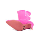 Skye Size Inclusive - Hot Pink Lycra - Street Sole - Thigh Variant Three