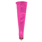 Skye Size Inclusive - Hot Pink Lycra - Street Sole - Thigh Variant Six