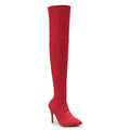 Skye Size Inclusive - Red Lycra - Street Sole - Thigh Variant Zero