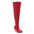 Skye Size Inclusive - Red Lycra - Street Sole - Thigh Variant Three