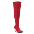 Skye Size Inclusive - Red Lycra - Street Sole - Thigh Variant Four