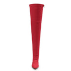 Skye Size Inclusive - Red Lycra - Street Sole - Thigh Variant Four