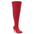 Skye Size Inclusive - Red Lycra - Street Sole - Thigh Variant Five