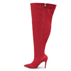 Skye Size Inclusive - Red Lycra - Street Sole - Thigh Variant Six