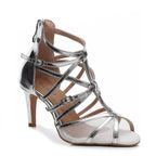 Skylar Wide Fit - Cuir végan argenté - Semelle Street