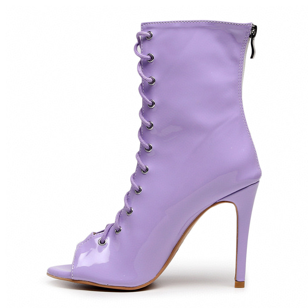 Sofiya - Lavender Vegan Patent - Street Sole