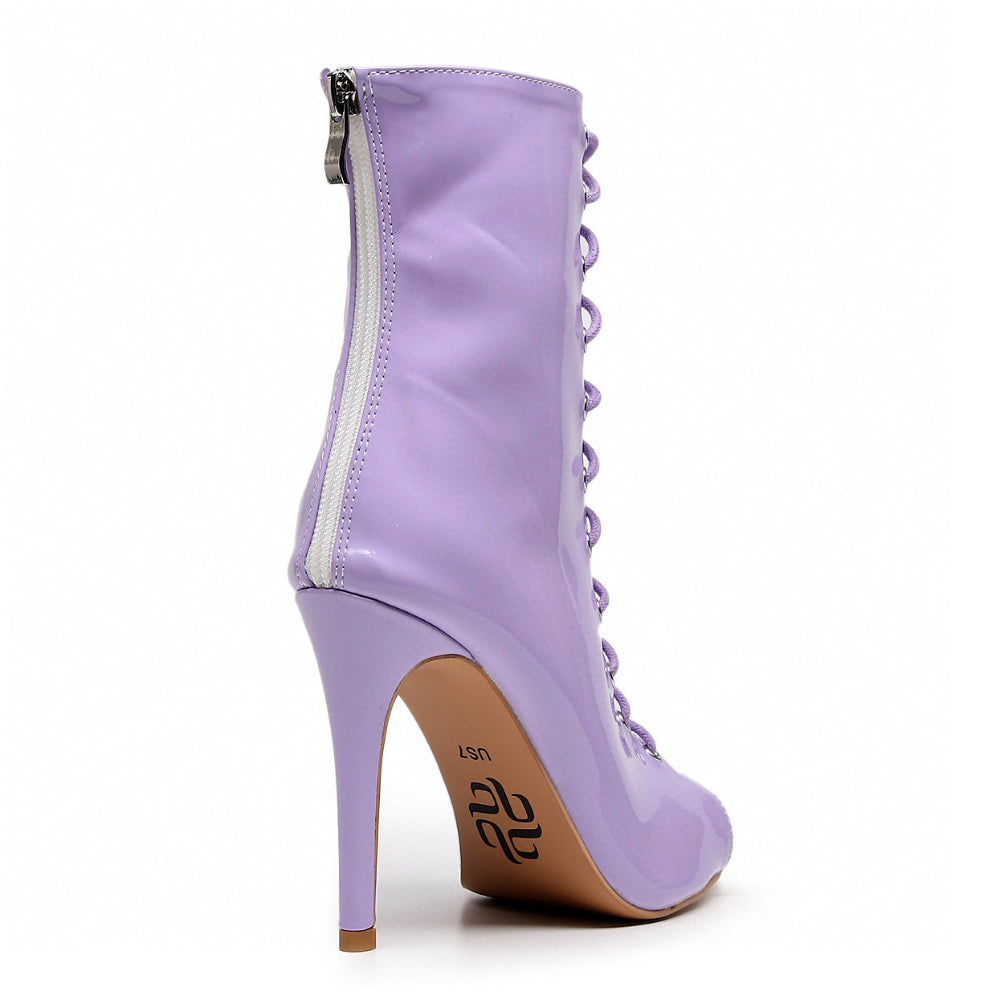 Sofiya - Lavender Vegan Patent - Street Sole